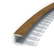 Профиль П-образный гибкий MP55 из алюминия 28 Дуб 2,7 м Профиль П-образный гибкий MP55 из алюминия 28 Дуб 2,7 м