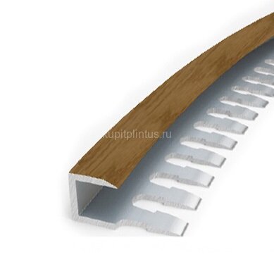 Заказать Профиль П-образный гибкий MP55 из алюминия 28 Дуб 2,7 м Заказать Профиль П-образный гибкий MP55 из алюминия 28 Дуб 2,7 м