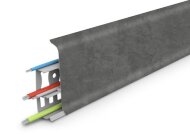 Напольный плинтус с кабель-каналом 70 мм Идеал Деконика Д-П70 548 лофт серый 2,2 м Напольный плинтус с кабель-каналом 70 мм Идеал Деконика Д-П70 548 лофт серый 2,2 м