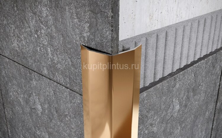 Заказать Уголок из нержавейки 100х100 FD 100 GP золото полированное 3 м 