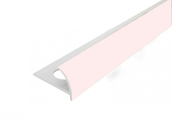 Заказать Профиль внешний ПВХ для плитки Cezar 12 мм 121 Светло-розовый 2,5 м 