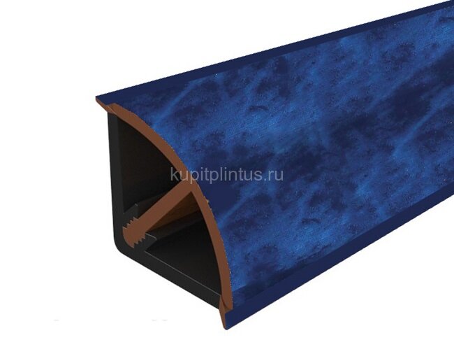 Заказать Плинтус для столешницы 14х14 Cezar Mini выпуклый 033 Голубой мрамор 3 м 