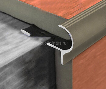 Заказать Профиль для ступеней F-образный (PSP) алюминий PV50-08 шампань матовая 2,7 м Заказать Профиль для ступеней F-образный (PSP) алюминий PV50-08 шампань матовая 2,7 м