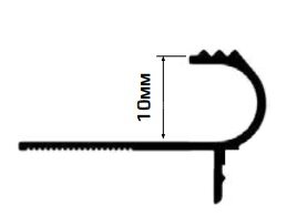 Заказать Профиль для ступеней F-образный (PSP) алюминий PV50-08 шампань матовая 2,7 м Заказать Профиль для ступеней F-образный (PSP) алюминий PV50-08 шампань матовая 2,7 м