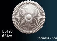 Потолочная розетка Перфект B3120 615 мм