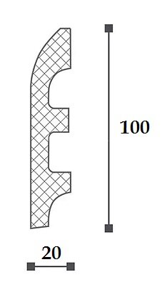 Заказать Плинтус для пола NMC Floorstyl FL5 100х20 2 м Заказать Плинтус для пола NMC Floorstyl FL5 100х20 2 м
