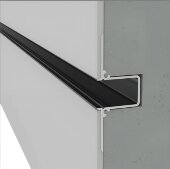 Алюминиевая разделительная рейка РДС-55-15 черная 3м