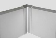 Уголок внутренний для плинтуса Евротрим F-70 2158 алюминий серебро