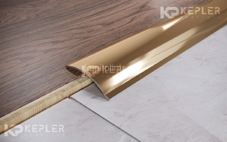 Заказать Стальной порог разноуровневый 45 мм FAP 4 GP золото полированное 2,7 м Заказать Стальной порог разноуровневый 45 мм FAP 4 GP золото полированное 2,7 м