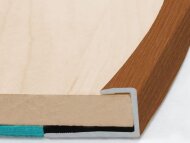 Гибкий П-образный профиль окантовочный 10 мм Effector S 93 22 Вишня 2,5 м Гибкий П-образный профиль окантовочный 10 мм Effector S 93 22 Вишня 2,5 м