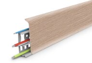 Плинтус напольный с кабель-каналами 85 мм Deconika Д-П85 213 Дуб северный 2,2 м Плинтус напольный с кабель-каналами 85 мм Deconika Д-П85 213 Дуб северный 2,2 м