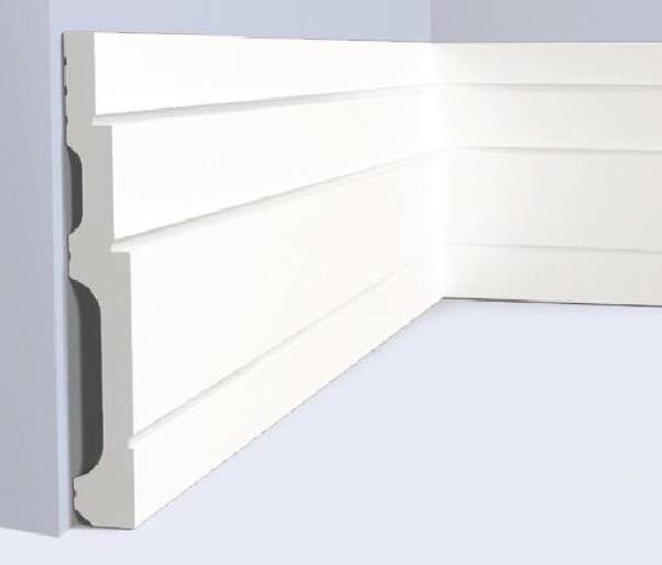 Заказать Напольный плинтус 120х16 мм Hiwood B120V1 из полистирола 2 м Заказать Напольный плинтус 120х16 мм Hiwood B120V1 из полистирола 2 м