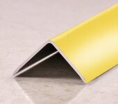 Угол защитный 20х20 мм алюминий PV63-05 Золото блестящее 2,7 м Угол защитный 20х20 мм алюминий PV63-05 Золото блестящее 2,7 м