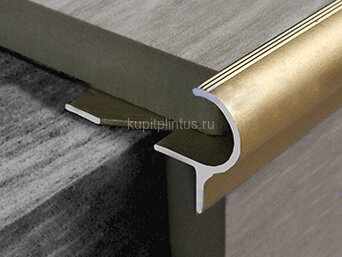 Заказать Профиль для ступеней F-образный (PSP) алюминий PV50-04 золото матовое 2,7 м Заказать Профиль для ступеней F-образный (PSP) алюминий PV50-04 золото матовое 2,7 м