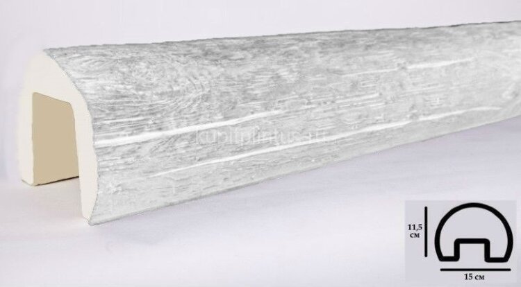 Заказать Декоративная балка из полиуретана 115х150 мм Уникс Ретро Р2 Под покраску 2 м Заказать Декоративная балка из полиуретана 115х150 мм Уникс Ретро Р2 Под покраску 2 м