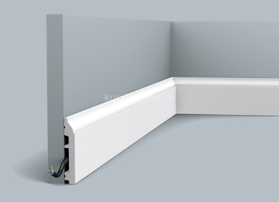Заказать Плинтус с кабель-каналом гибкий Orac Decor Duropolymer Flex SX172F 2 м 