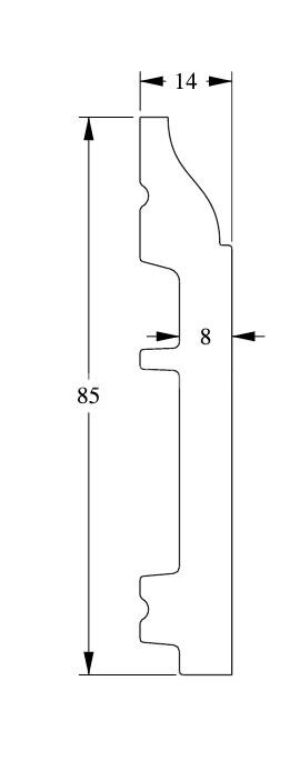 Заказать Плинтус с кабель-каналом гибкий Orac Decor Duropolymer Flex SX172F 2 м 