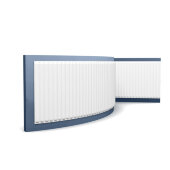 Декоративная панель гибкая Orac Decor 3D W214F белый полиуретан 200x40x1.5 см