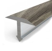 Декорированный Т-профиль из алюминия Т-26 КД Дуб пепельный 2,7 м