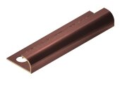 Профиль для плитки С-образный латунный 12 мм NEEXY PVL18-05 ANTCL антик медь светлая 2.7м