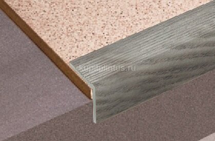 Заказать Угловой порог из декорированного алюминия Д19 КД Дуб арктик 2,7 м 