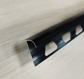 Алюминиевый С-профиль 10 мм ПО-10-19 черный матовый 2.7 м Алюминиевый С-профиль 10 мм ПО-10-19 черный матовый 2.7 м