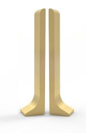 Комплект заглушек (левая+правая) для напольного плинтуса Effector Q63 золото Комплект заглушек (левая+правая) для напольного плинтуса Effector Q63 золото