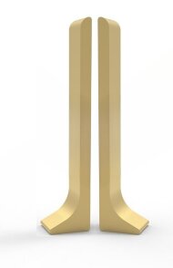 Комплект заглушек (левая+правая) для напольного плинтуса Effector Q63 золото Комплект заглушек (левая+правая) для напольного плинтуса Effector Q63 золото