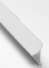 Профиль алюминиевый для плитки внутренний 10 мм Gunsen PV30-24 белый Ral 9016 2,7 м