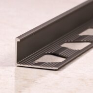 Профиль L-образный из алюминия ПО-Г6 бронза матовая 2,7 м Профиль L-образный из алюминия ПО-Г6 бронза матовая 2,7 м