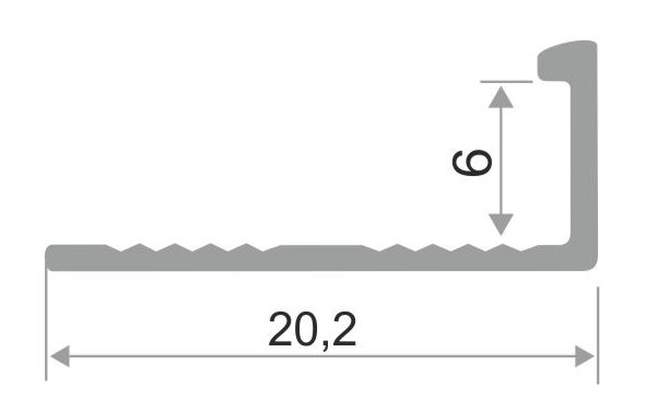 Заказать Профиль L-образный из алюминия ПО-Г6 бронза матовая 2,7 м Заказать Профиль L-образный из алюминия ПО-Г6 бронза матовая 2,7 м