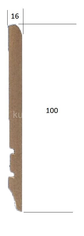 Заказать Плинтус МДФ белый 100 Hannahholz KW 100402 2,4 м Заказать Плинтус МДФ белый 100 Hannahholz KW 100402 2,4 м