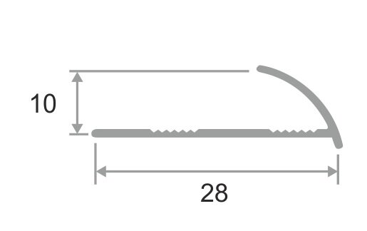 Заказать Алюминиевый профиль С-образный 9 мм ПО-9 Серый муар 2,7 м Заказать Алюминиевый профиль С-образный 9 мм ПО-9 Серый муар 2,7 м