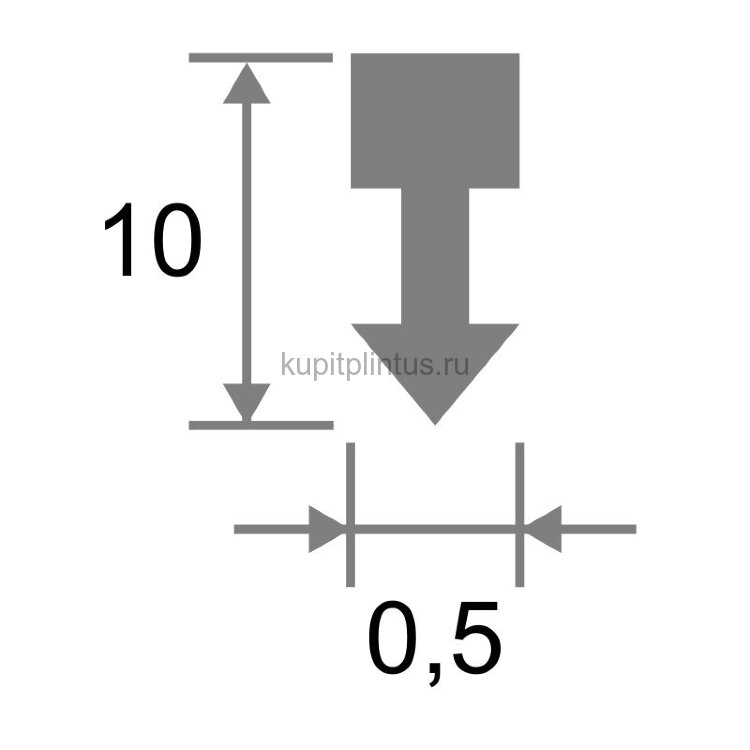 Заказать Алюминиевый Т-образный профиль (вставка) ПТ-05 Серебро матовое 2,7 м Заказать Алюминиевый Т-образный профиль (вставка) ПТ-05 Серебро матовое 2,7 м