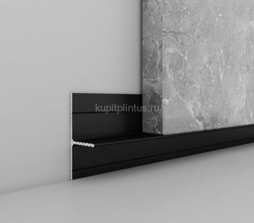 Заказать Алюминиевый теневой плинтус ПО-146 Черный матовый 2,7 м Заказать Алюминиевый теневой плинтус ПО-146 Черный матовый 2,7 м