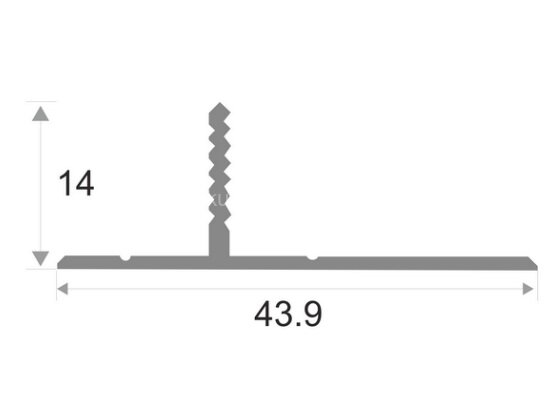 Заказать Алюминиевый теневой плинтус ПО-146 Черный матовый 2,7 м 