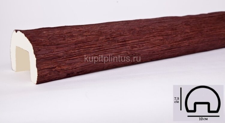 Заказать Декоративная балка из полиуретана 75х100 мм Уникс Ретро Р1 Вишня 3 м Заказать Декоративная балка из полиуретана 75х100 мм Уникс Ретро Р1 Вишня 3 м