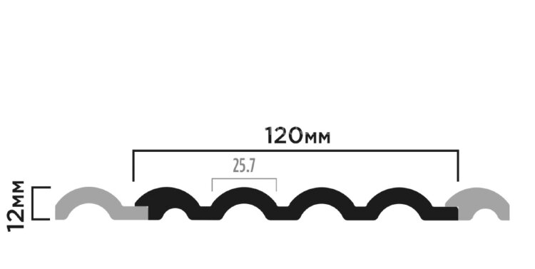 Заказать Стеновая панель 12х120 мм HiWood LV140 BR432 бежевая 2,7 м 