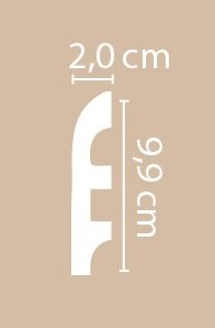 Заказать Плинтус напольный Decomaster A016/20 белый под покраску 99х20х2000 мм 