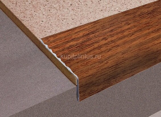 Заказать Порог угловой алюминиевый Д16 КД Дуб темный (декорированный) 2,7 м Заказать Порог угловой алюминиевый Д16 КД Дуб темный (декорированный) 2,7 м