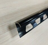 Алюминиевый С-профиль 10.5 мм ПО-10,5-08 черный глянец 2.7 м