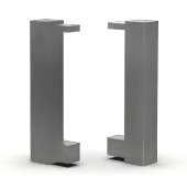 Заглушки для плинтуса с кабель-каналом 40 мм Мега-Трейд 9144з без покрытия