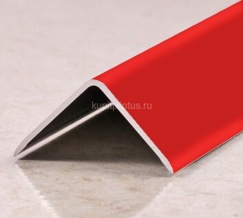 Заказать Алюминиевый уголок 20х20 мм PV63-29 красный Ral 3000 2,7 м 