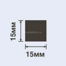 Заказать Молдинг 15х15 мм Hiwood D15V1 белый полистирол 2 м 