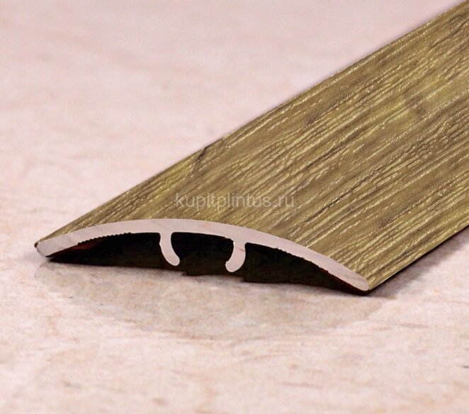 Заказать Порог одноуровневый алюминиевый ПО-31 203 Дуб темный 2,7 м 