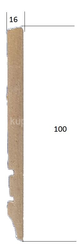 Заказать Плинтус МДФ белый 100 Hannahholz KW 100401 2,4 м Заказать Плинтус МДФ белый 100 Hannahholz KW 100401 2,4 м