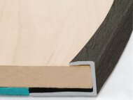 Гибкий П-образный профиль окантовочный 10 мм Effector S 93 0925 Дуб Антрацит 2,5 м