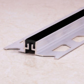 Алюминиевый компенсационный профиль с резиновой вставкой ПО-116 Серый 2,7 м