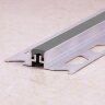 Заказать Алюминиевый компенсационный профиль с резиновой вставкой ПО-116 Серый 2,7 м 