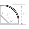 Заказать Профиль накладной угловой SWG Best 1616 для светодиодной ленты 2 м 